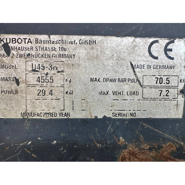 2005 KUBOTA U-45-3-43670949