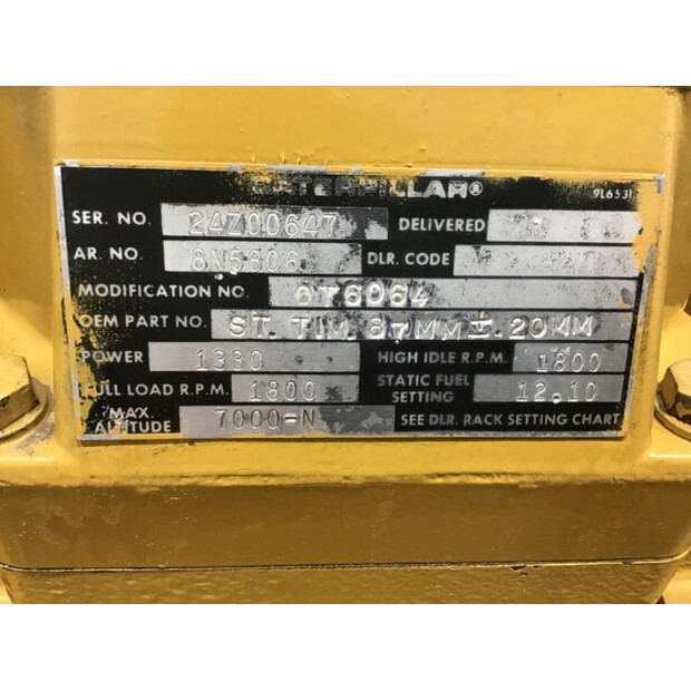 CATERPILLAR 3512 24Z 8N-5806 GENERATOR 850 KVA USED-43675783