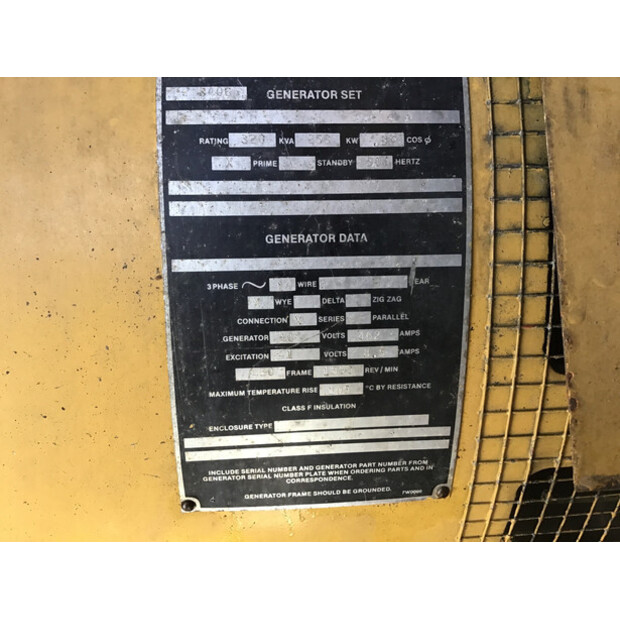 CATERPILLAR 3406B GENERATOR 320 KVA USED-43675997