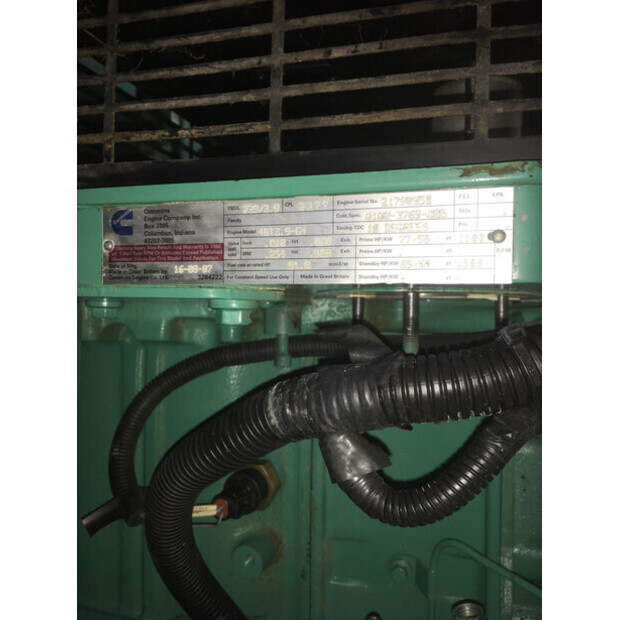 CUMMINS 4BT3.9-G4 GENERATOR 70 KVA USED-43676300