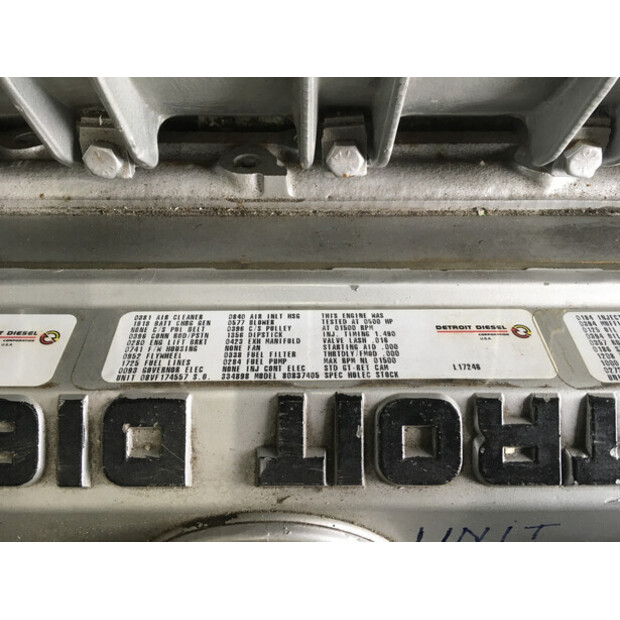 DETROIT DIESEL 8V92TA 8083-7405 GENERATOR 320KVA USED-43676364