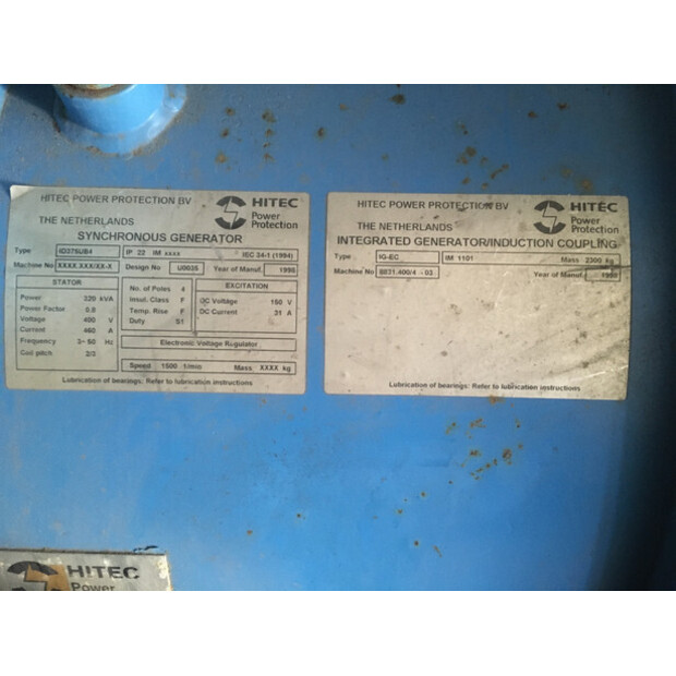 DETROIT DIESEL 8V92TA 8083-7405 GENERATOR 320KVA USED-43676365