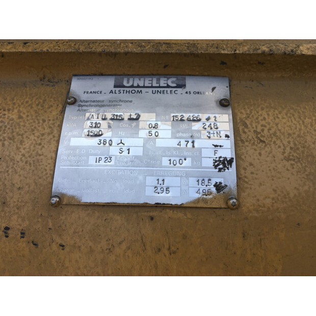 CATERPILLAR 3406DI GENERATOR  310KVA USED-43676371