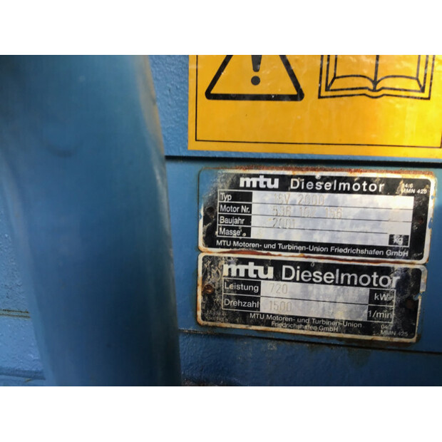 MTU 16V2000 GENERATOR 900KVA USED-43676510