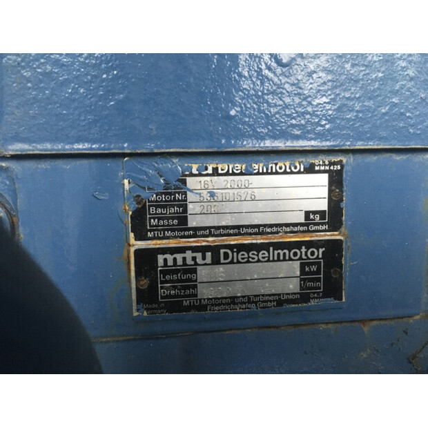 MTU 16V2000 GENERATOR 1250KVA USED-43676581