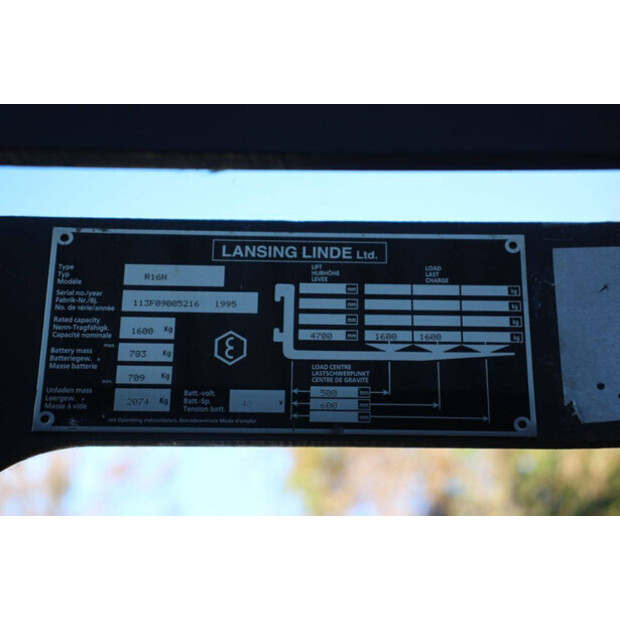 1995 Linde R16N-43690767