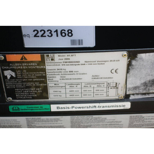 2006 Hyster H1.6FT-43691548