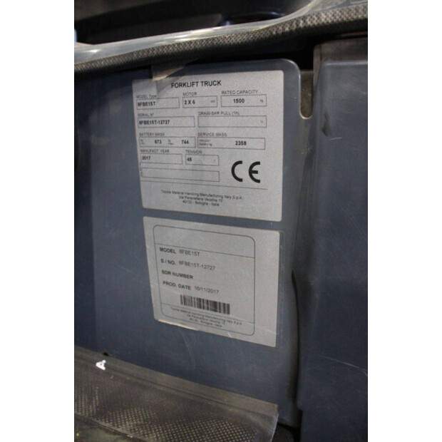 2017 تويوتا 8FBE15T-43706453