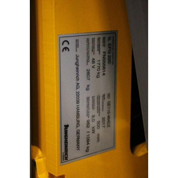 2017 Jungheinrich EFG220-43706497