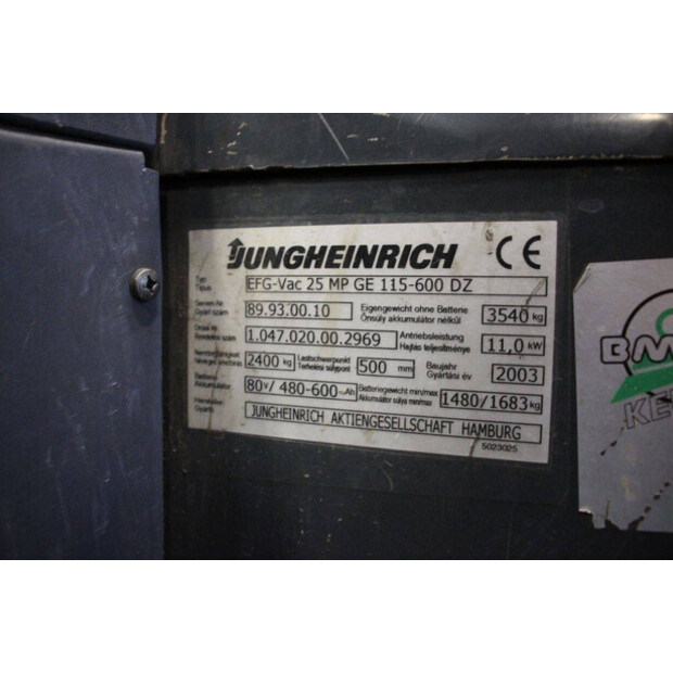 2003 Jungheinrich EFG25-43706644