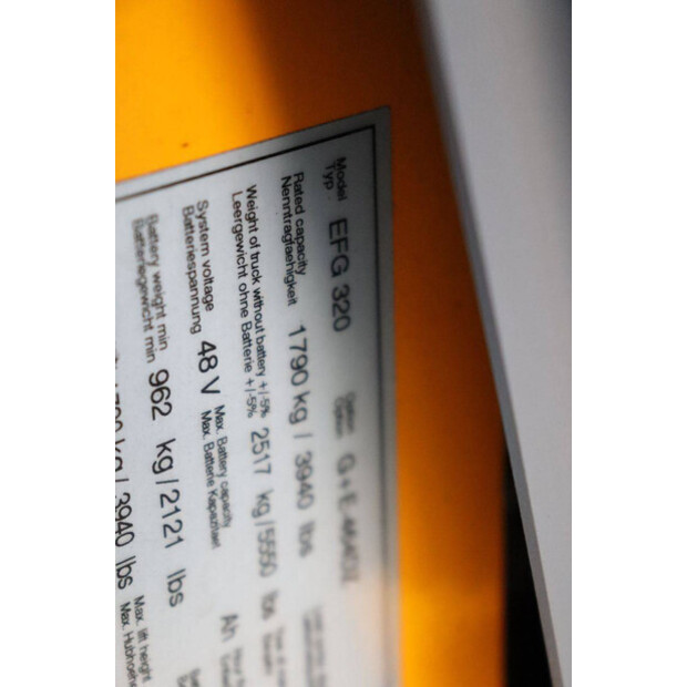 2018 Jungheinrich EFG 320-43709186