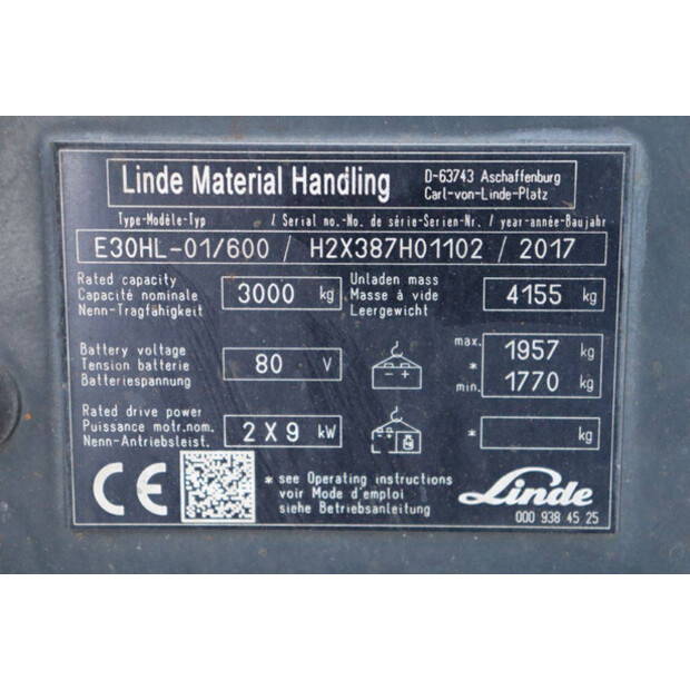 2017 ليندي E30HL-01/600-43709615