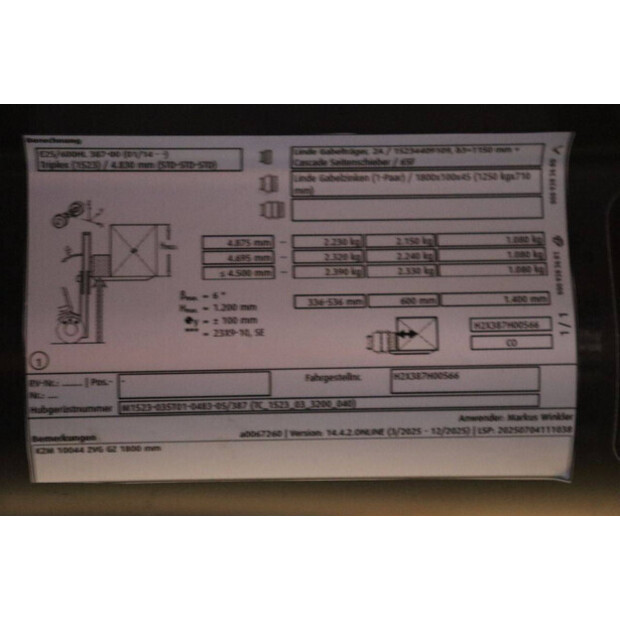 2017 ليندي E25HL-01/600-43712128