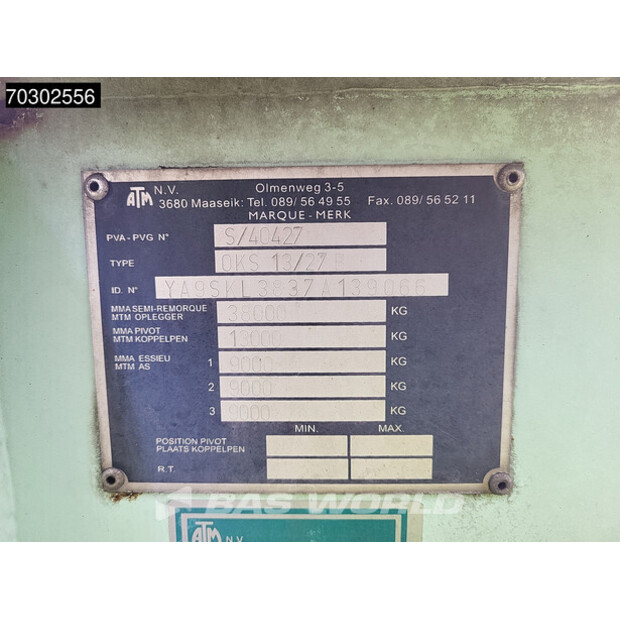 2007 ATM OKS 13/27B 43m3 Lift + 2x Steering Axle-43736667