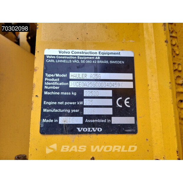 2016 Volvo A25G-43752544