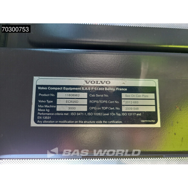 2016 Volvo ECR25D-43775615