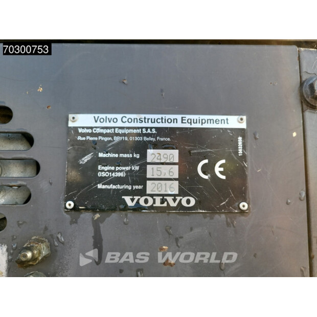 2016 Volvo ECR25D-43775618