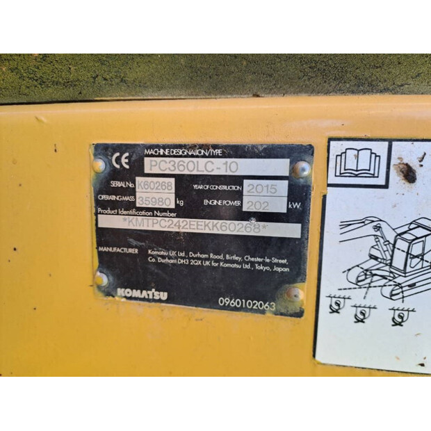 2015 Komatsu PC360LC-10-43776915