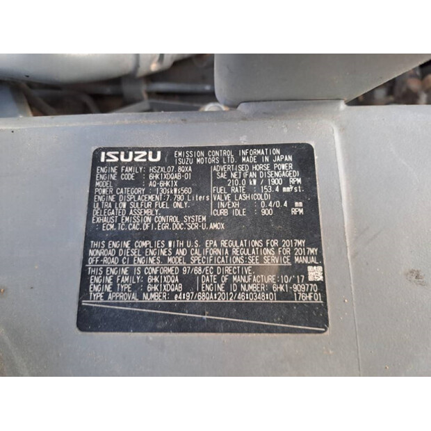 2018 هيتاشى ZX350LCN-6-43777655