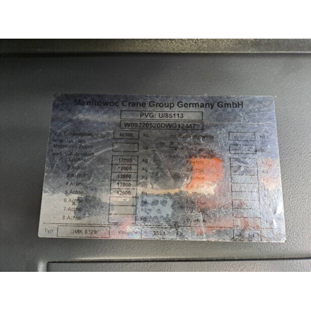 2013 GROVE GMK5220-43777977