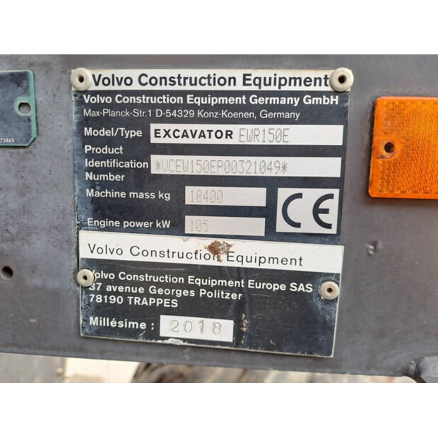 2018 Volvo EWR150E-43778466