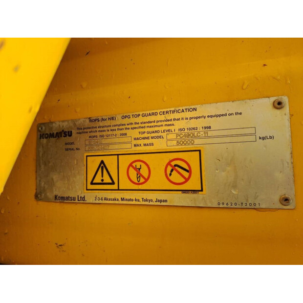 2017 كوماتسو PC490LC-11-43778613