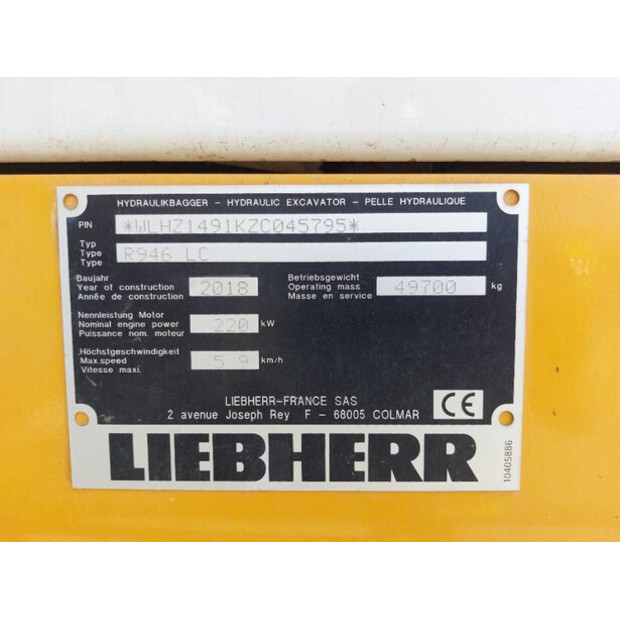 2018 Liebherr R946LC-43779605