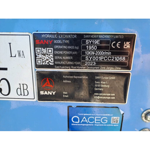 2023 SANY SY19E-43779909