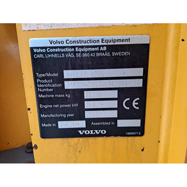 2017 Volvo A30G-43779985