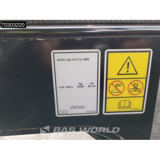 2018 كاتربيلر 315FL-43780256