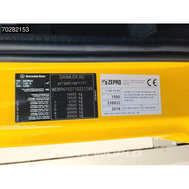 2017 Mercedes-Benz Atego 1524-43780518