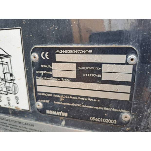 2014 كوماتسو D61PXI-23-43781050