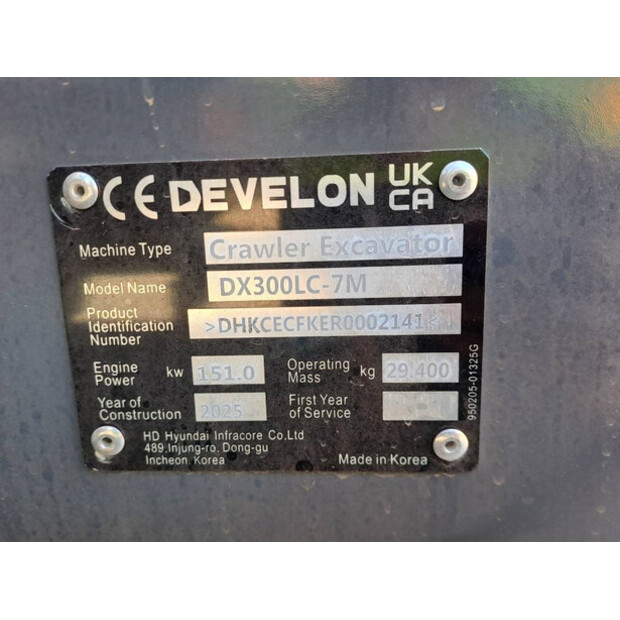 2025 Develon DX300LC-7M-43781124