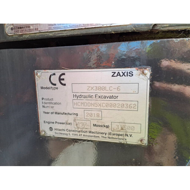 2018 Hitachi ZX300LC-6-43781274