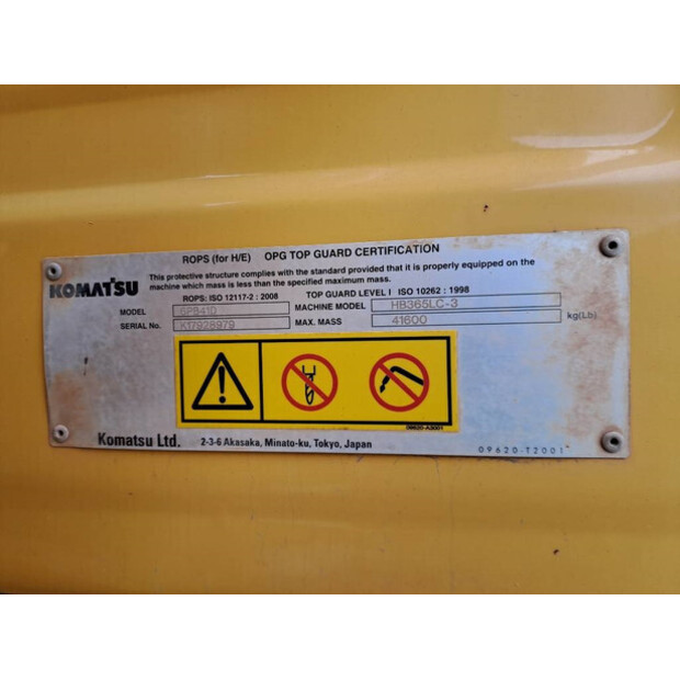 2018 Komatsu HB365LC-3-43781322