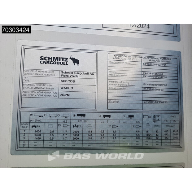 2018 Schmitz Cargobull SCB*S3B-43783204