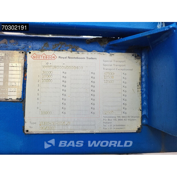 1998 Nooteboom EURO-38-02/L/V-43783245