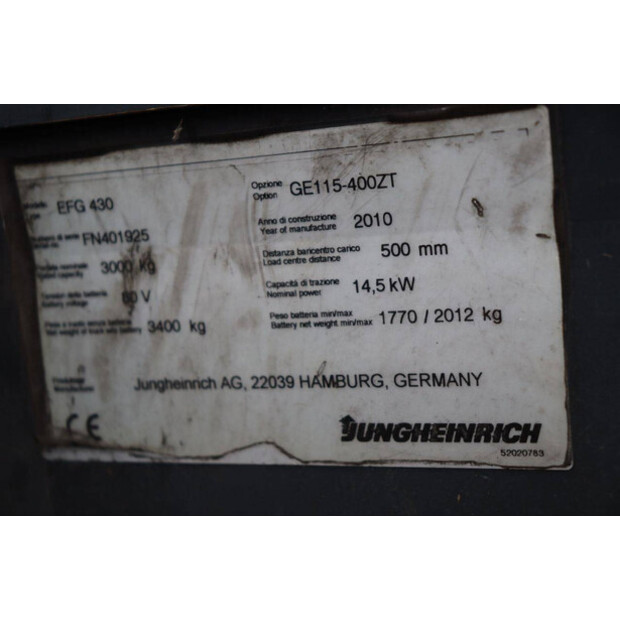 2010 Jungheinrich EFG 430-43799470