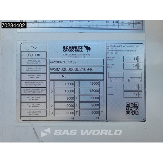 2018 Schmitz Cargobull SCB*S3B-43803606
