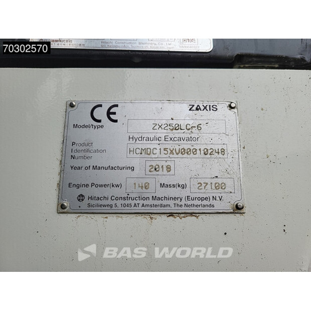 2018 هيتاشى ZX250LC-6-43821343