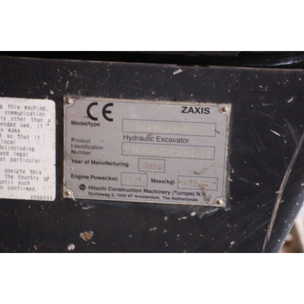 2016 هيتاشى ZX130LCN-5B-43830023