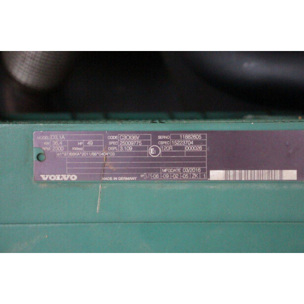 2016 Volvo L25F-43830127