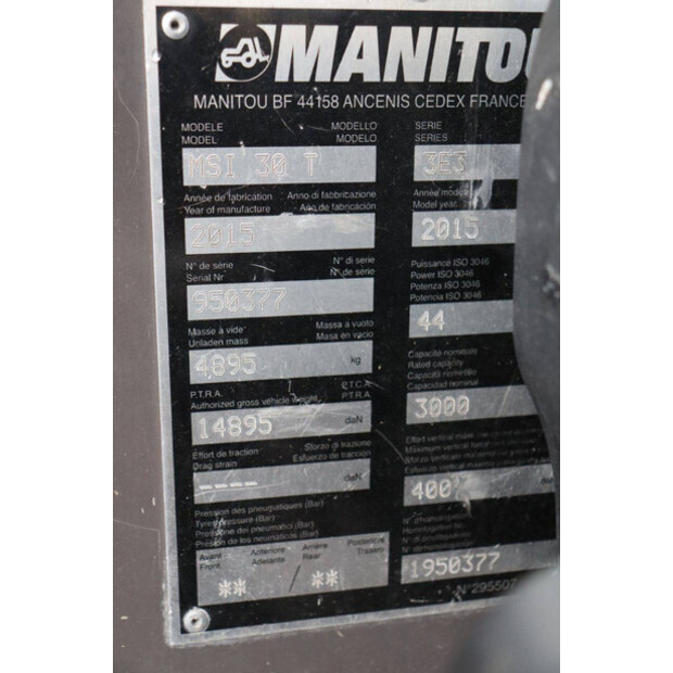2015 Manitou MSI 30 T-43832630