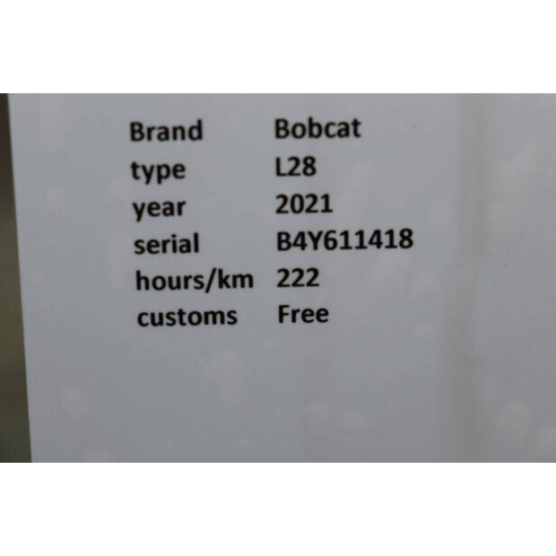 2021 BOBCAT L28-43834022