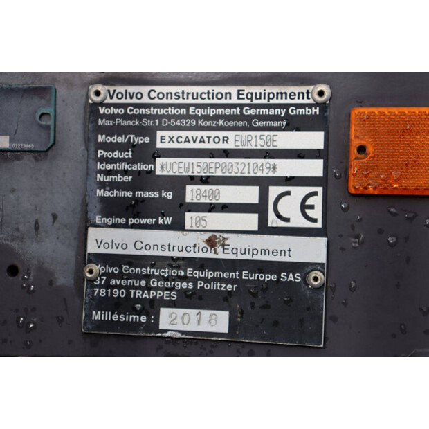 2018 Volvo EWR150E-43834184