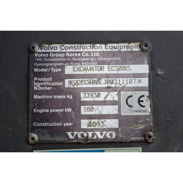 2017 فولفو EC300EL-43834472