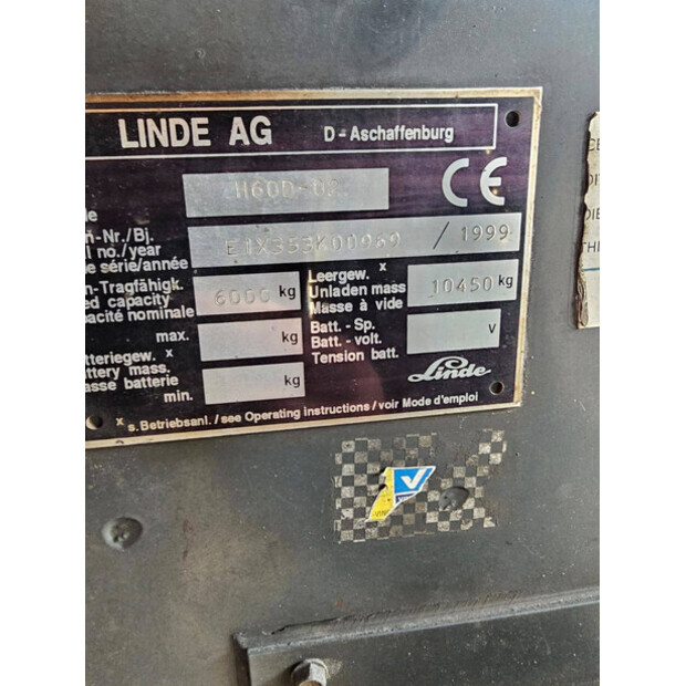 1999 Linde H60-D-02-43834515