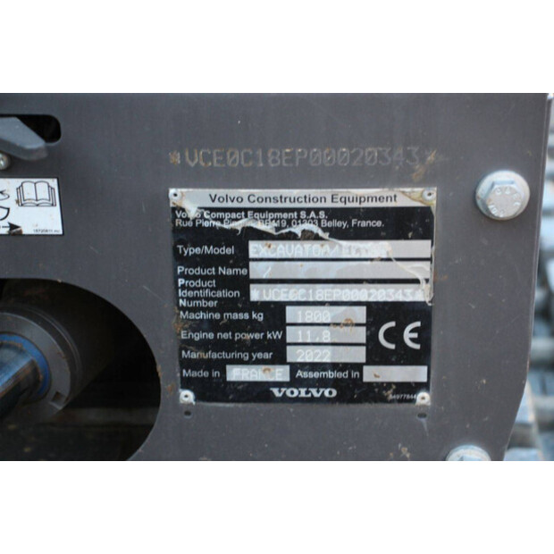 2022 فولفو EC18E-43835397