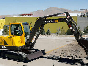 صورة ل حفارات صغيرة 2015 فولفو EC55