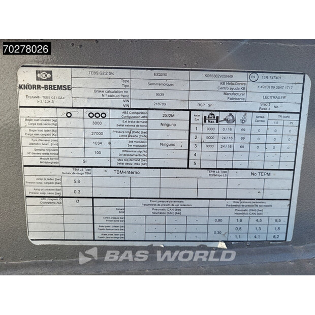 2023 Lecitrailer SR3EC-43896365